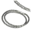 IMPPAC Leder Armband geflochten silber doppelt SMLA32XX