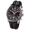 FESTINA Herren-Armbanduhr Timeless Chronograph Quarz Leder schwarz UF16874/3