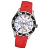 NAUTICA Herren Multifunktionsuhr wei NST 07 Flags Red UNA12628G