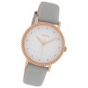 Oozoo Damen Armbanduhr Timepieces Analog Leder grau UOC10420